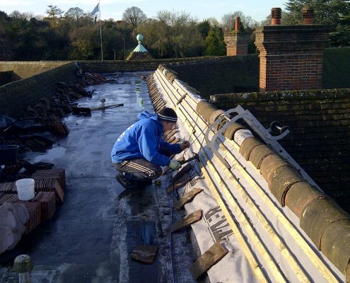 Tiled Roofing Project in Banstead 02