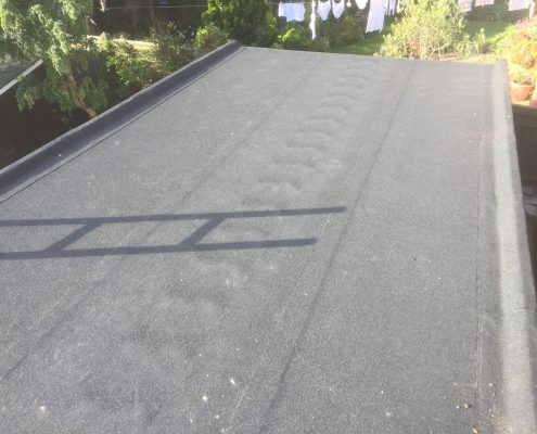 After: Garage Flat Felt Roofing - New Haw, Surrey 004