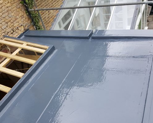 New Build GRP Fibreglass Roof 34 West Park Road, Richmond 10