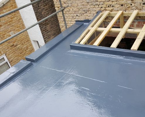 New Build GRP Fibreglass Roof 34 West Park Road, Richmond 9