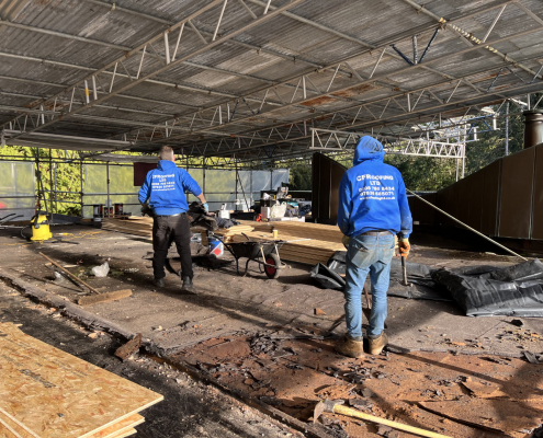 Removing Old Decking